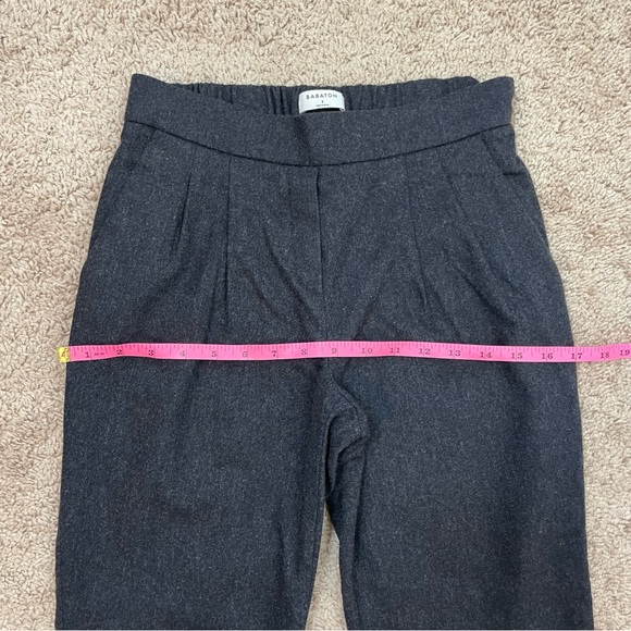 Aritzia Babaton Cohen Wool Cashmere Pleated Slim Straight Trouser Pants Size 2 - Picture 12 of 16